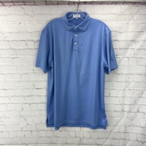 ⭐️Peter Millar summer comfort men’s Prarie Dunes golf polo SZ Med. EUC